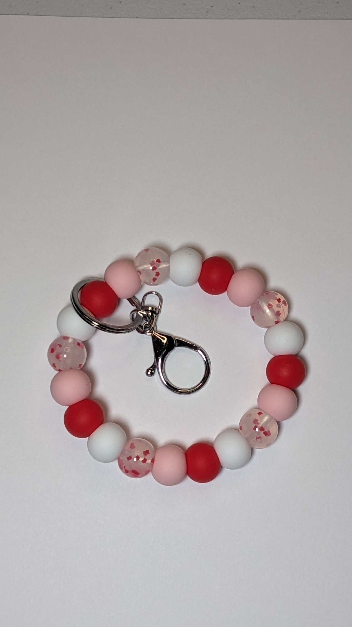 Pink Valentine's Keyring