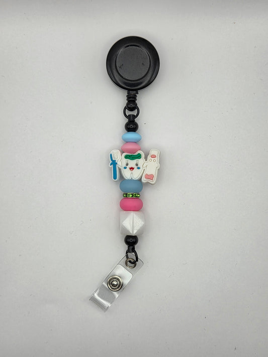 Happy Tooth Badge Reel