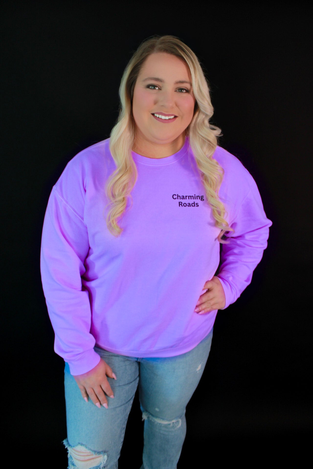 LW Sweatshirt Neon Violet