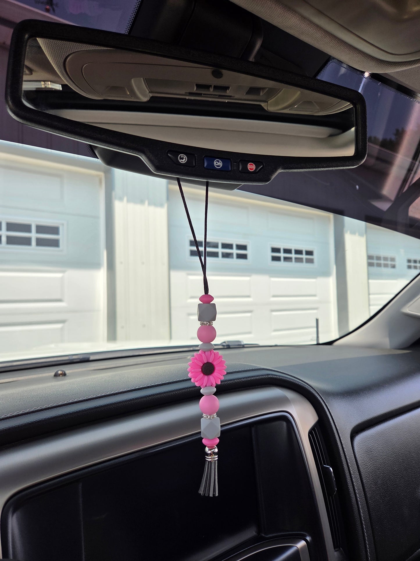 Pink Diasy Car Charm