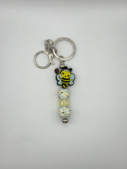 Honey Bee Bar Keychain