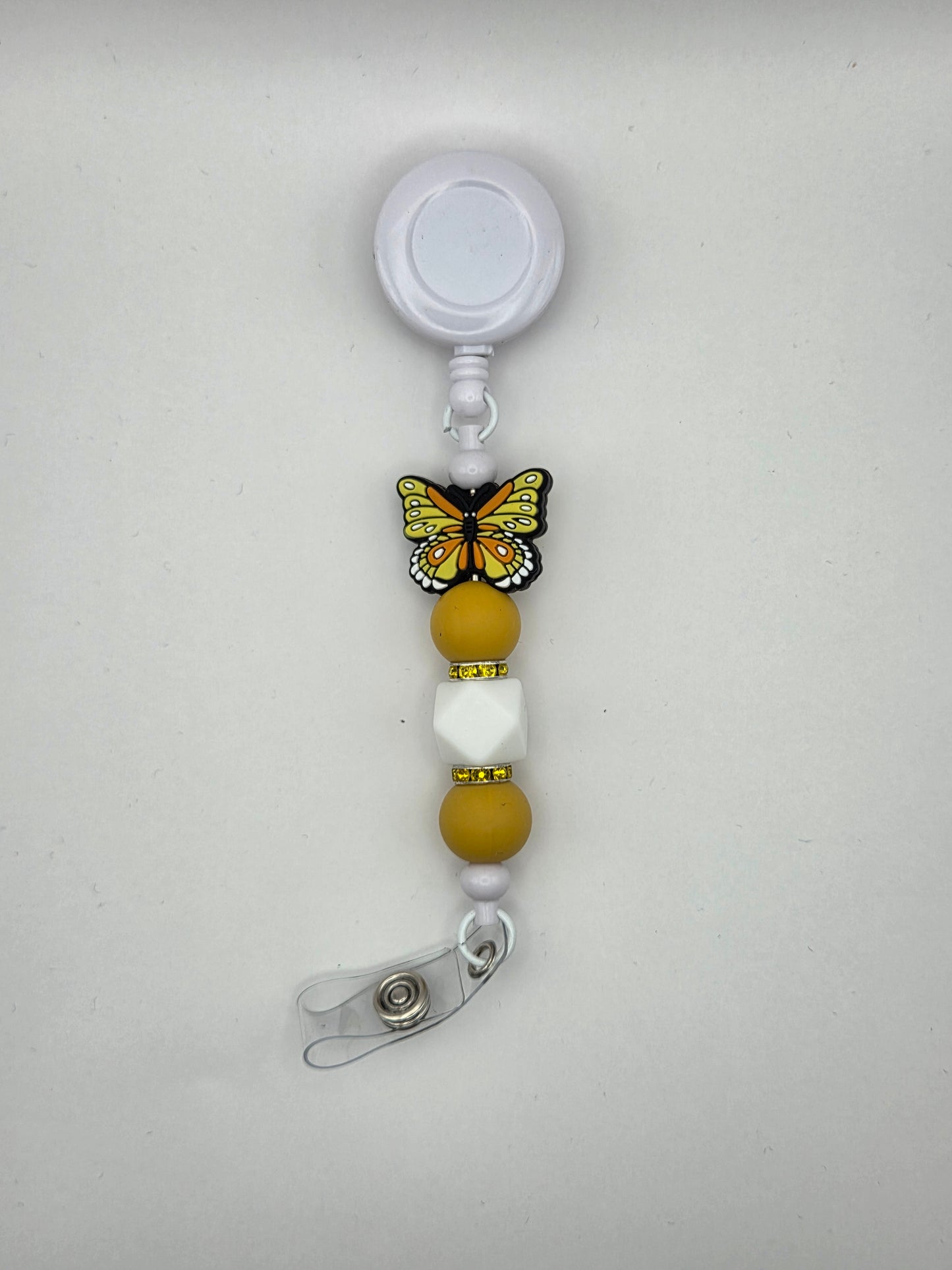 Yellow Butterfly Badge Reel