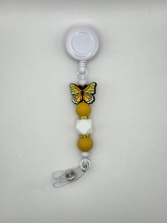 Yellow Butterfly Badge Reel